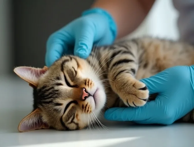 Specialist carefully handling a deceased cat with dignity in Woori Yallock